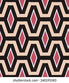 seamless abstract rhombus mesh pattern