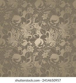 Seamless abstract rose flower pattern design