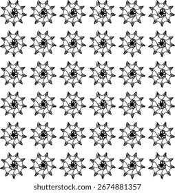 Seamless abstract rounder flower pattern background vector