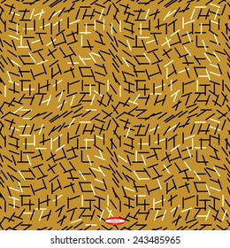 seamless abstract sand pattern beige texture on brown background vector