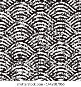 Seamless Abstract Scallop Background Pattern