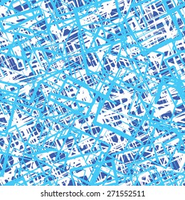 Seamless Abstract Scattered Lines and Uncompleted Squares Background Pattern