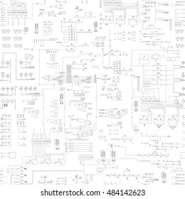 seamless abstract scheme pattern