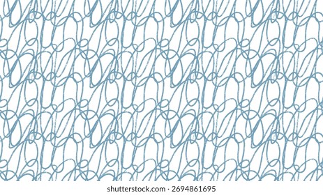Seamless Abstract Scribble Line Pattern Vector Background