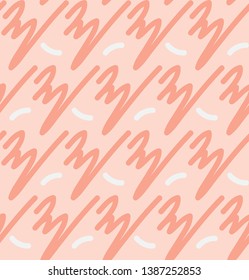 Seamless abstract scrible pattern.Natural colorful vector background. Good for fabric, gift wrapping.Unique trendy motive. - Vector