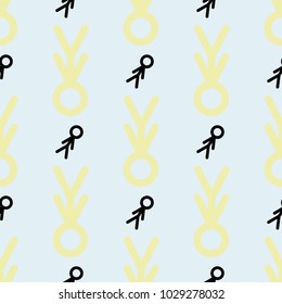 Seamless abstract sign of people or human. Good for web page, wallpaper, graphic design, catalog, texture or background. Cartoon style vector.