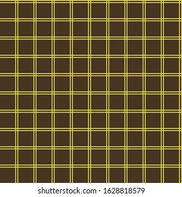 Seamless abstract simple grid squares brown pattern