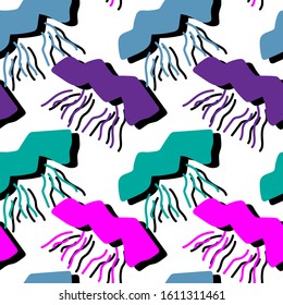 Seamless abstract simple pattern with repeat cloudies.