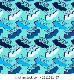 Seamless abstract simple pattern with repeat cloudies.