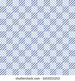 Nahtlose abstrakte, blaue, karierte Musterhintergrund