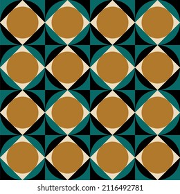 Seamless abstract spheres pattern. Vector Illustration