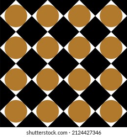 Seamless abstract spheres pattern. Vector Illustration.