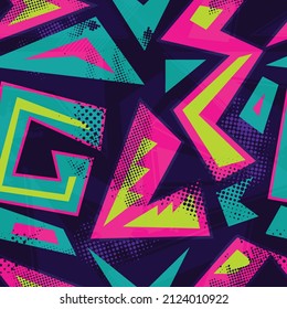 Seamless abstract sport pattern . Grunge background for textile, sport wear, graphic tees and more. 