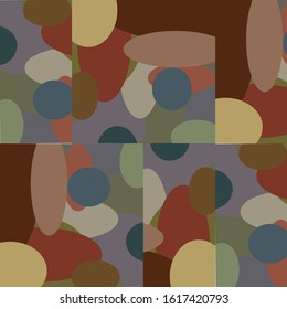 Seamless abstract spotted camouflage pattern.
