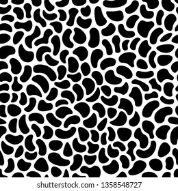 Seamless abstract spotted irregular pattern. Vector leather texture.