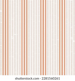 Seamless abstract spring striped, stripes, lines on linen textures background Arts vintage effect ,modern seamless pattern blooming stripes orange and beige background