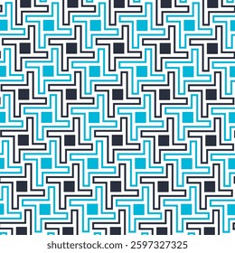 Seamless abstract square geometric pattern. Vector Illustration. Reflectarray antenna rectangle background.