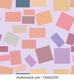 Seamless abstract square, rectangle geometric pattern, colorful & artistic for graphic design, catalog, textile or texture printing & background. Vector illustration graphic.