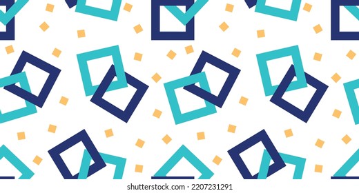 Seamless abstract  squares pattern. Vector Illustration.