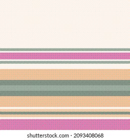 Seamless abstract stripe pattern. Colored striped pixel background. Textile design. Vector graphics of printing on fabric, shirt, textile, curtain and tablecloth.