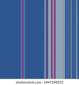 Seamless abstract stripe pattern. Colored striped pixel texture background. Textile design. Vector graphics of printing on fabric, shirt, textile, curtain and tablecloth.