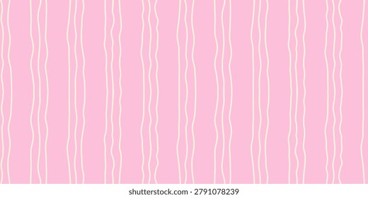 Seamless abstract stripe patterns with hand-drawn vertical lines. Modern decorative vector backgrounds with irregular organic stripes in soft colors. Suitable for textile, packaging, wallpaper, stationery and contemporary graphic design.