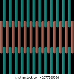 Seamless abstract striped geometric pattern. Vector Illustration.