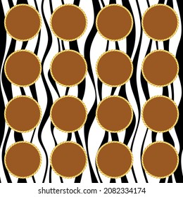 Seamless abstract striped geometric pattern. Vector Illustration.
