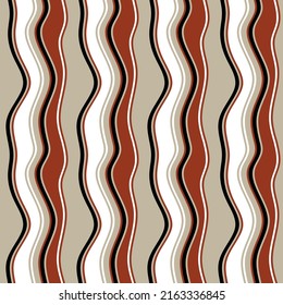 Seamless abstract striped pattern. Vector Illustration.