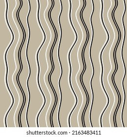 Seamless abstract striped pattern. Vector Illustration.