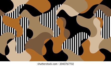Seamless abstract striped pattern.Vector Illustration.
