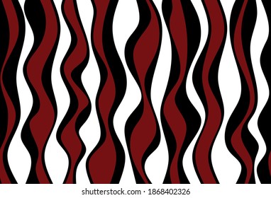 Patrón de línea ondulada abstracta de rayas sin inconveniente. Diseño de vectores para la impresión y el fondo de la moda.