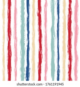 seamless abstract stripes pattern on white
