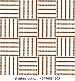 Seamless abstract summer brown theme vertical and horizontal zigzag striped geometrical textured pattern background used textiles, wallpapers..,