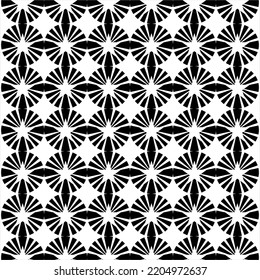 Seamless abstract sun rays and stars design pattern. Used for design surfaces, fabrics, textiles.