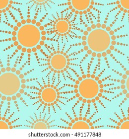 seamless  abstract sunny pattern background