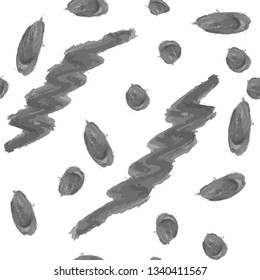 Seamless abstract surface pattern design. Vector natural ink realistic brush
