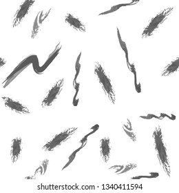 Seamless abstract surface pattern design. Vector natural ink realistic brush
