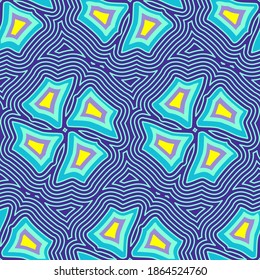 Seamless abstract symmetrical pattern for backgrounds, computer games, fabrics, textiles, Wallpaper and ceramics. Seamless color illustration.