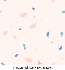Seamless abstract terrazzo pattern.