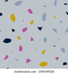 Seamless abstract terrazzo pattern.