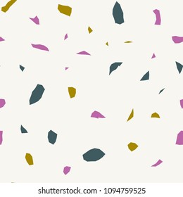 Seamless abstract terrazzo pattern.
