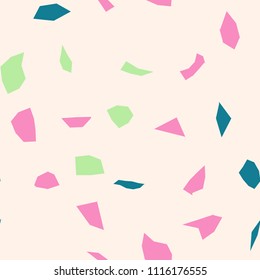 Seamless abstract terrazzo pattern.