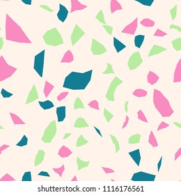 Seamless abstract terrazzo pattern.
