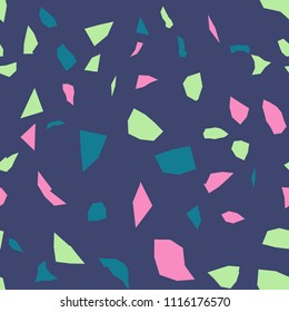 Seamless abstract terrazzo pattern.