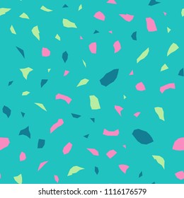 Seamless abstract terrazzo pattern.
