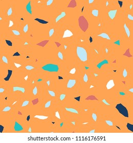 Seamless abstract terrazzo pattern.