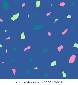 Seamless abstract terrazzo pattern.