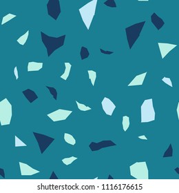 Seamless abstract terrazzo pattern.