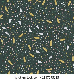 Seamless abstract terrazzo pattern.